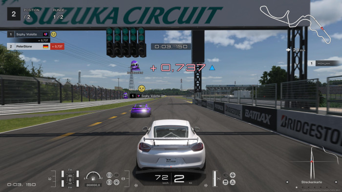 Leider zieht Sophy Violette schnell davon. (Bild: Sony / Screenshot: Golem.de)